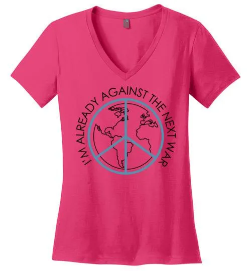 Against The Next War V-neck - Peace Day