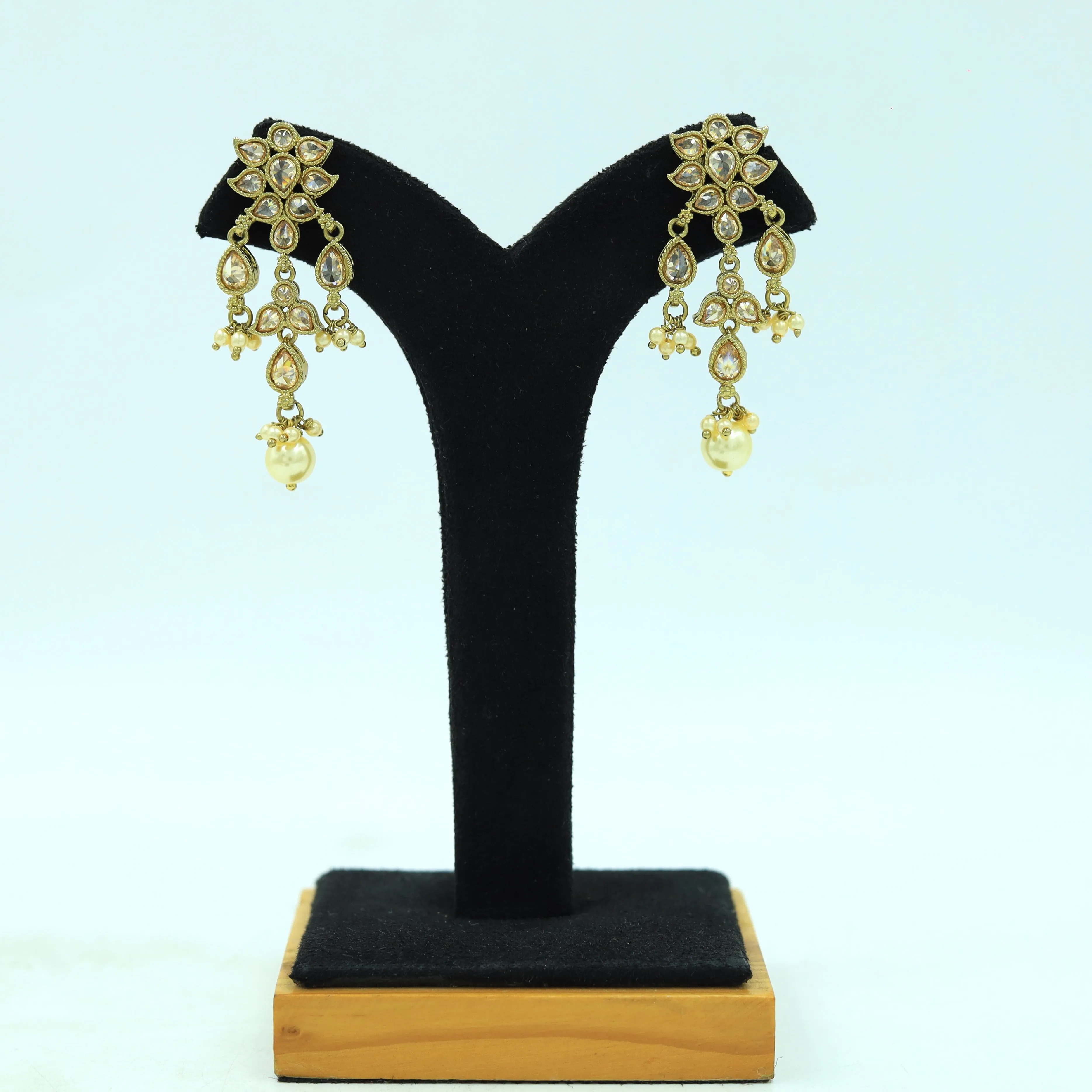 Antique Necklace Set With Pearl Latkan