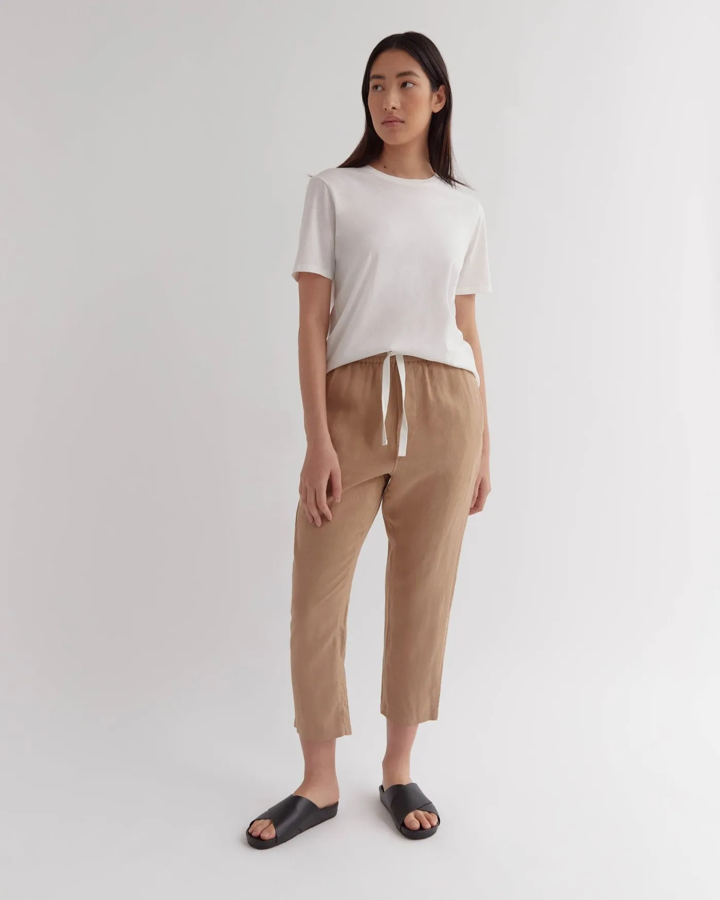 Anya Linen Pant Camel