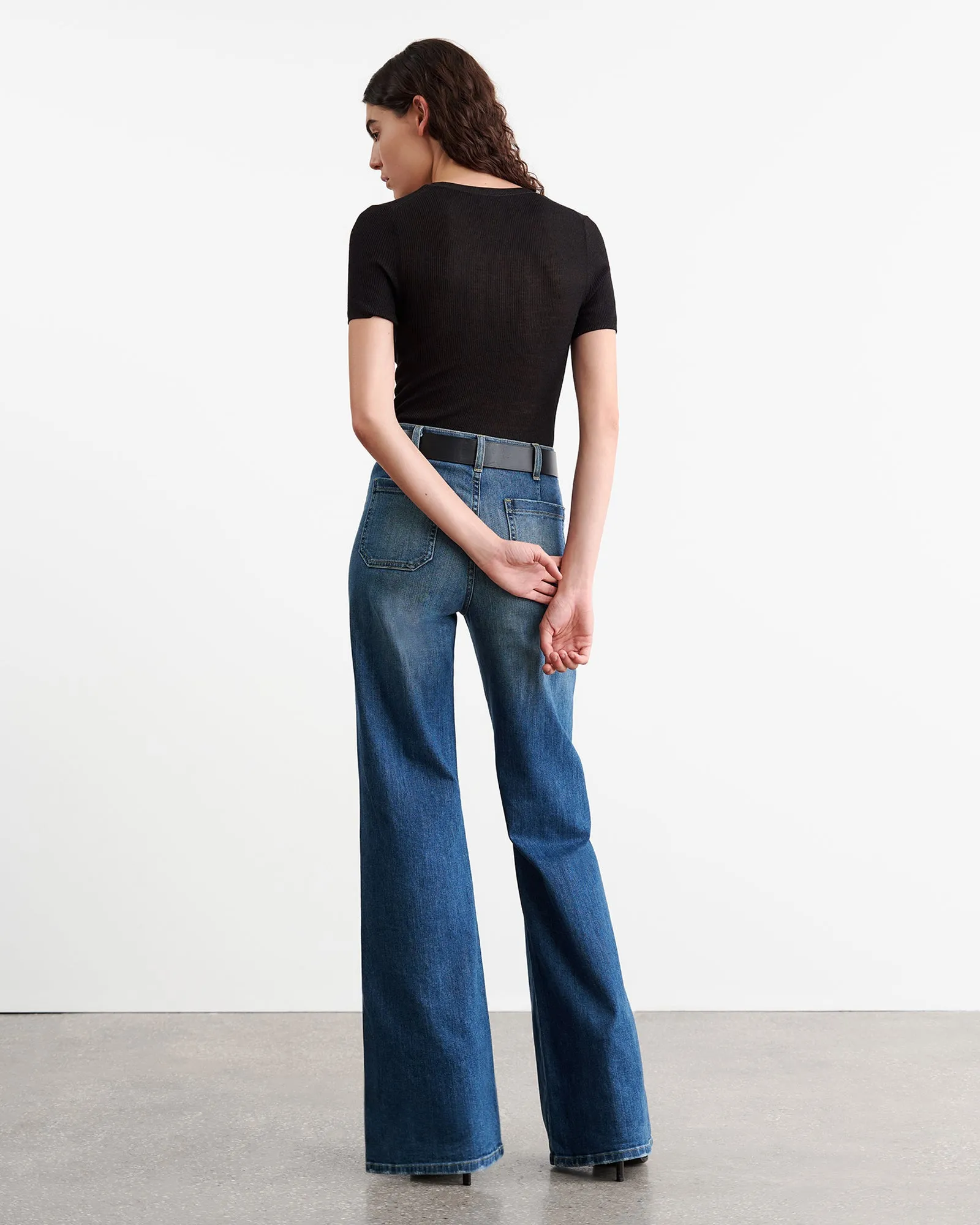 ARACELI SILK KNIT TEE