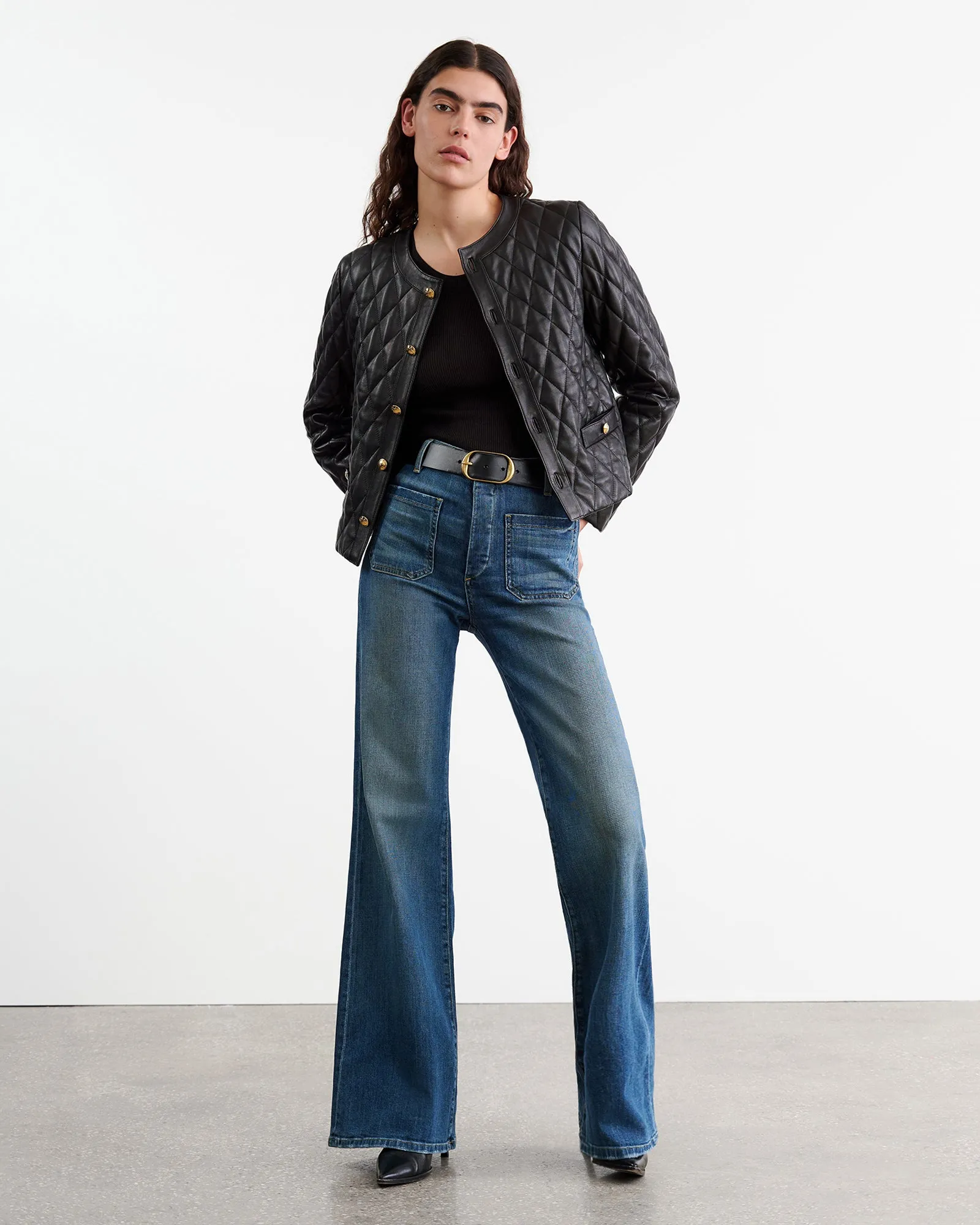 ARACELI SILK KNIT TEE