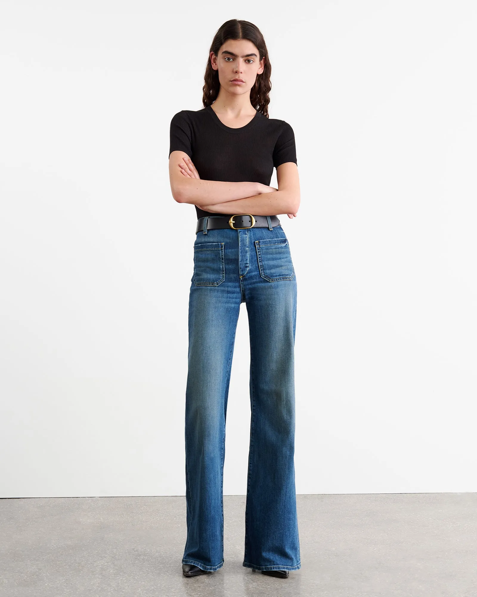 ARACELI SILK KNIT TEE