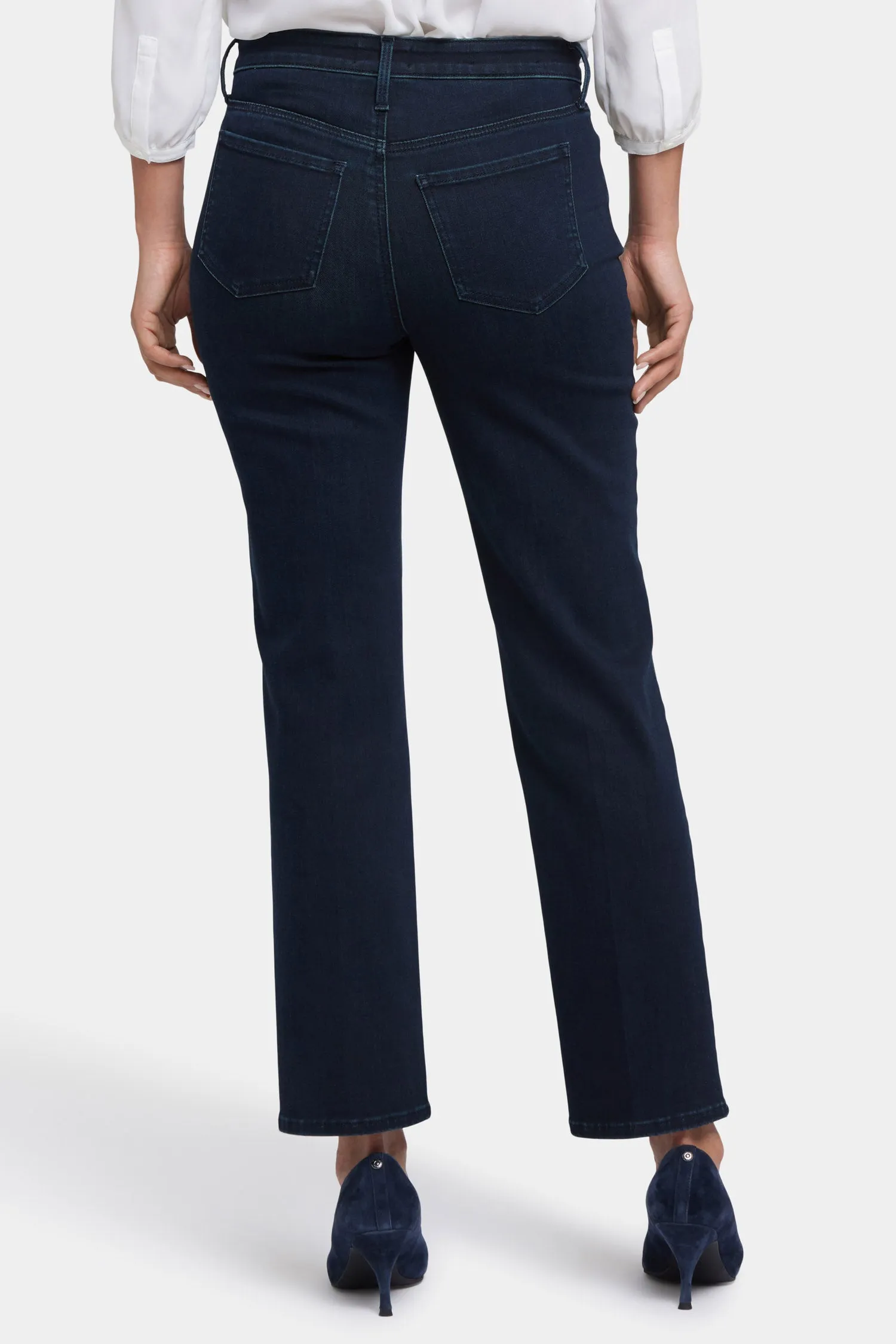 Bailey Relaxed Straight Ankle Jeans - Midnight Falls