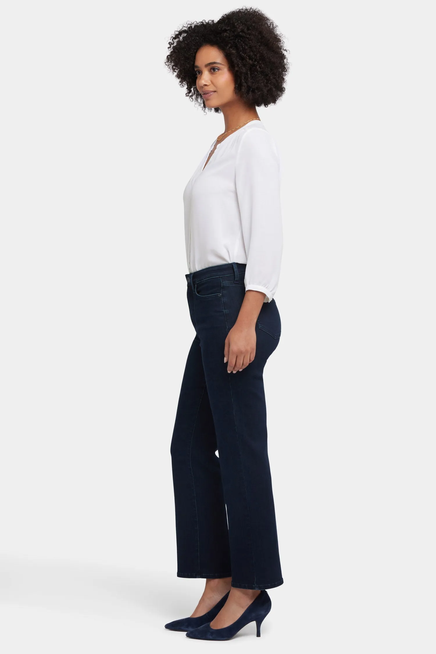 Bailey Relaxed Straight Ankle Jeans - Midnight Falls