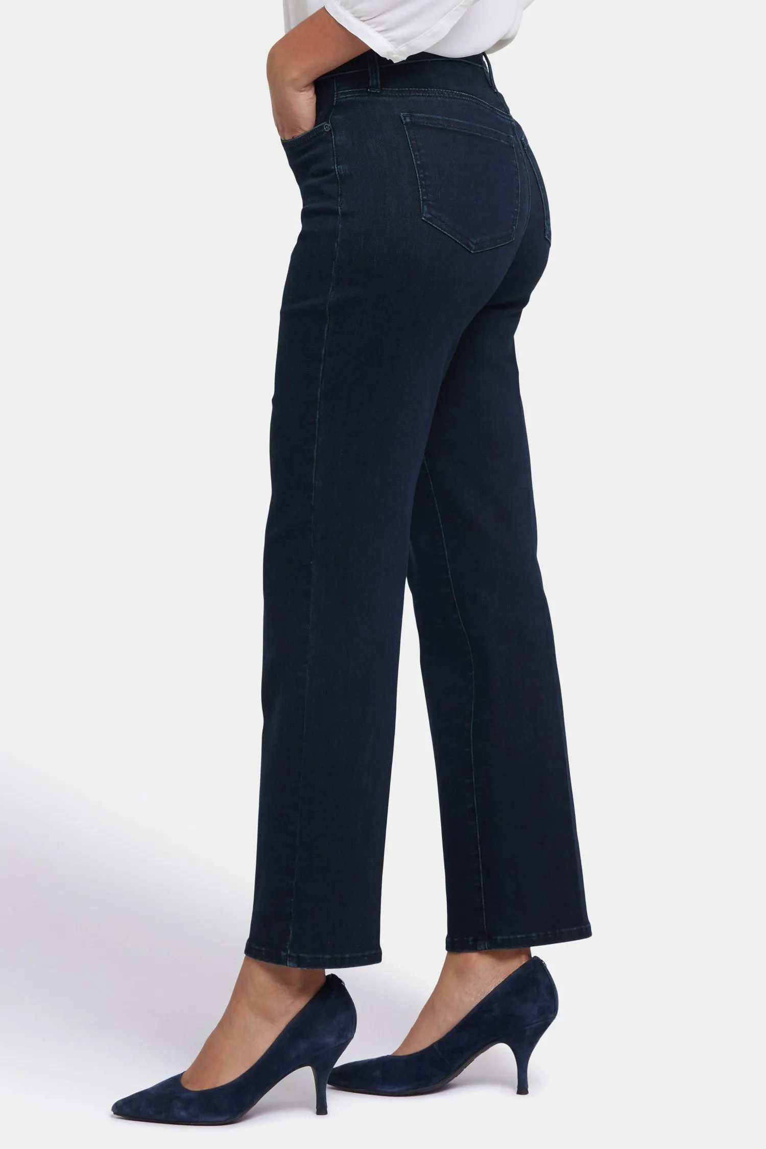 Bailey Relaxed Straight Ankle Jeans - Midnight Falls