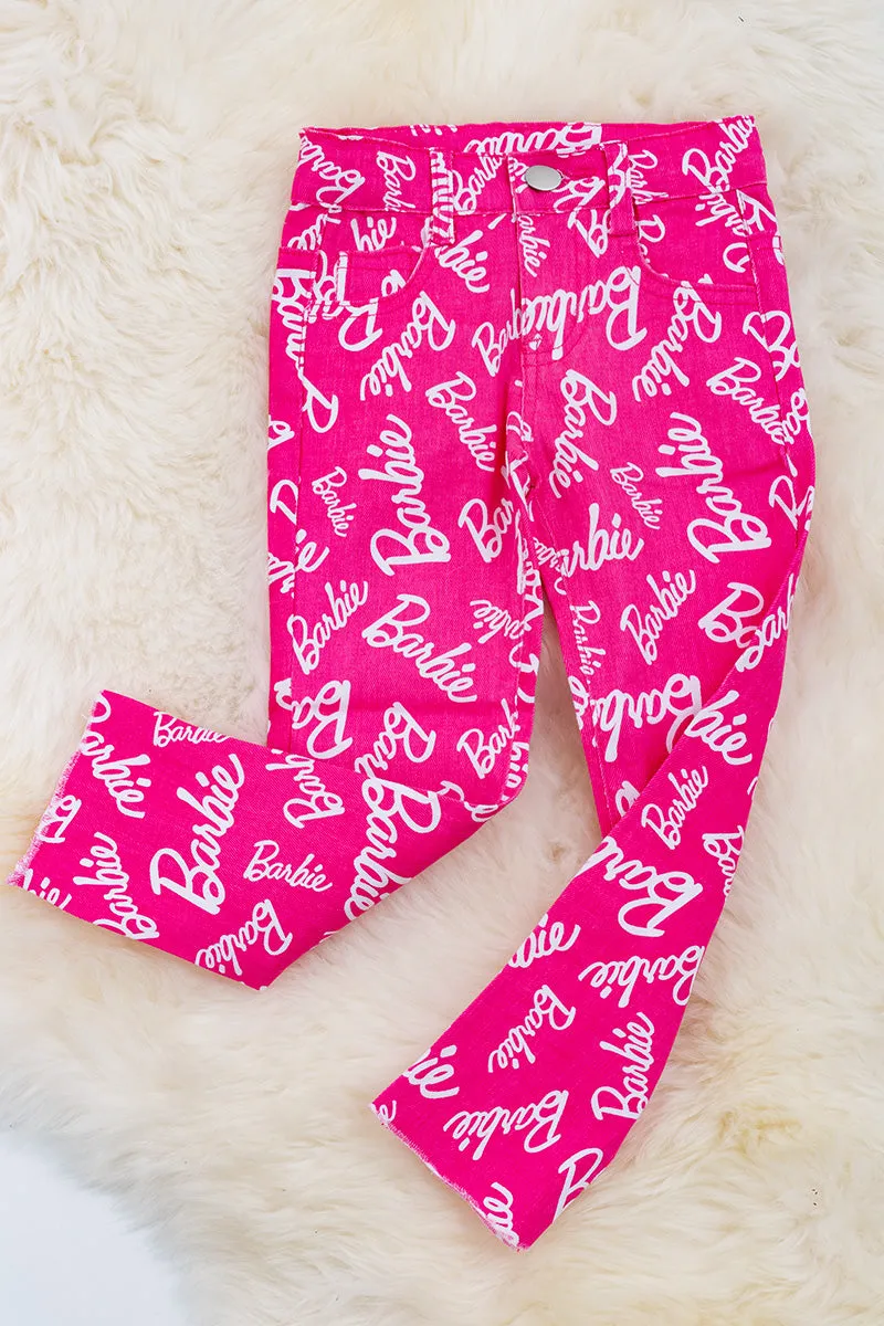 Barbie Printed Skinny Jeans w/adjustable waistband. PNG60153009 SOL