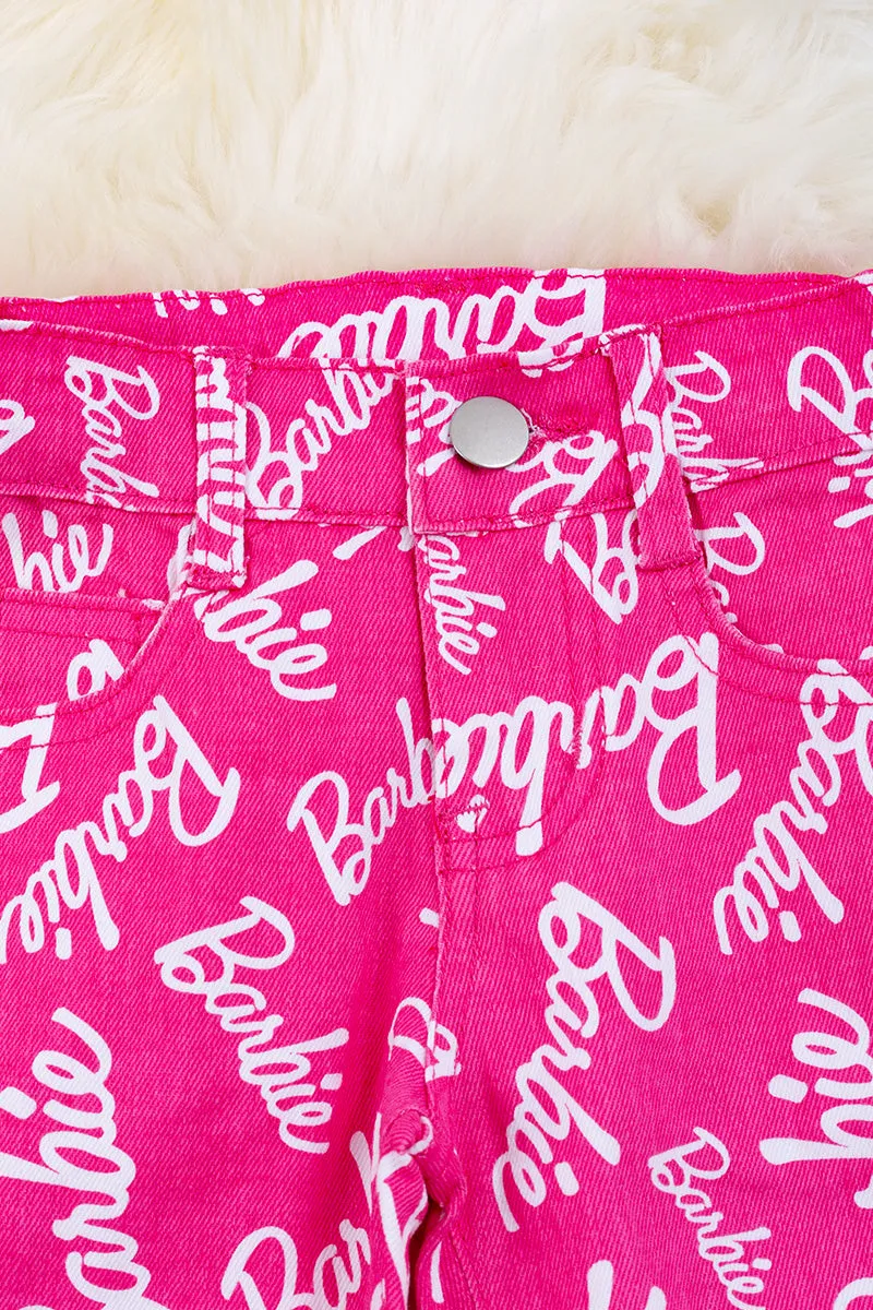 Barbie Printed Skinny Jeans w/adjustable waistband. PNG60153009 SOL