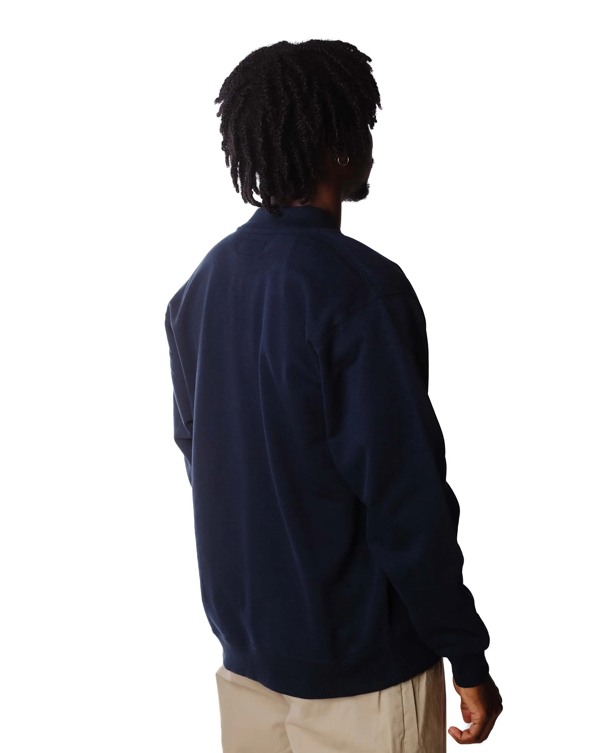 Beams Plus Sweat Zip Cardigan Navy