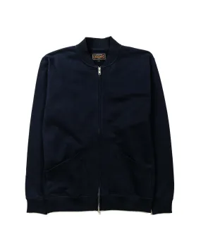 Beams Plus Sweat Zip Cardigan Navy