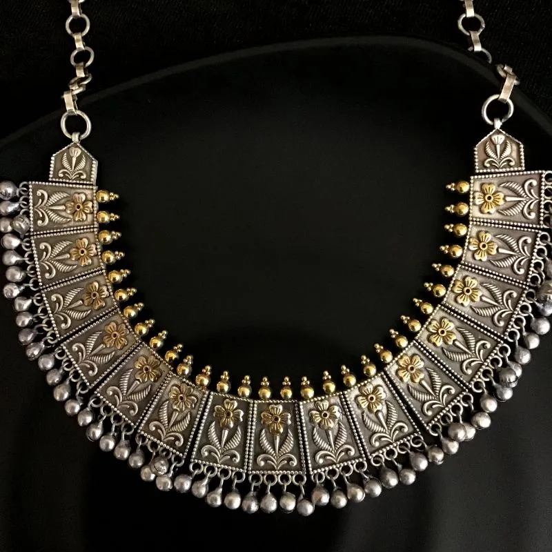 Black Oxidized Necklace Set