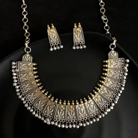 Black Oxidized Necklace Set