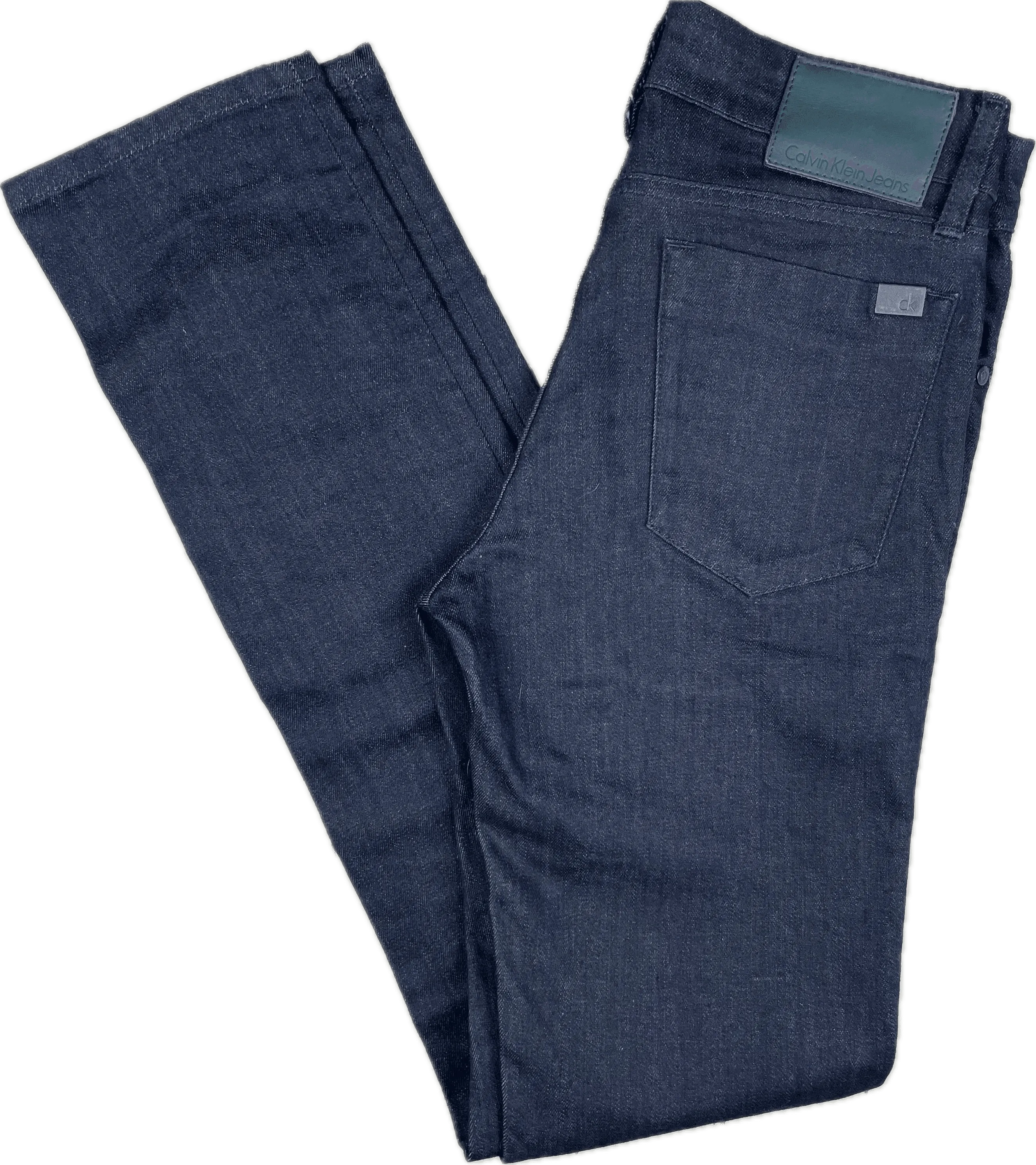 Calvin Klein Slim Straight Dark Wash Jeans  - Size 28/34