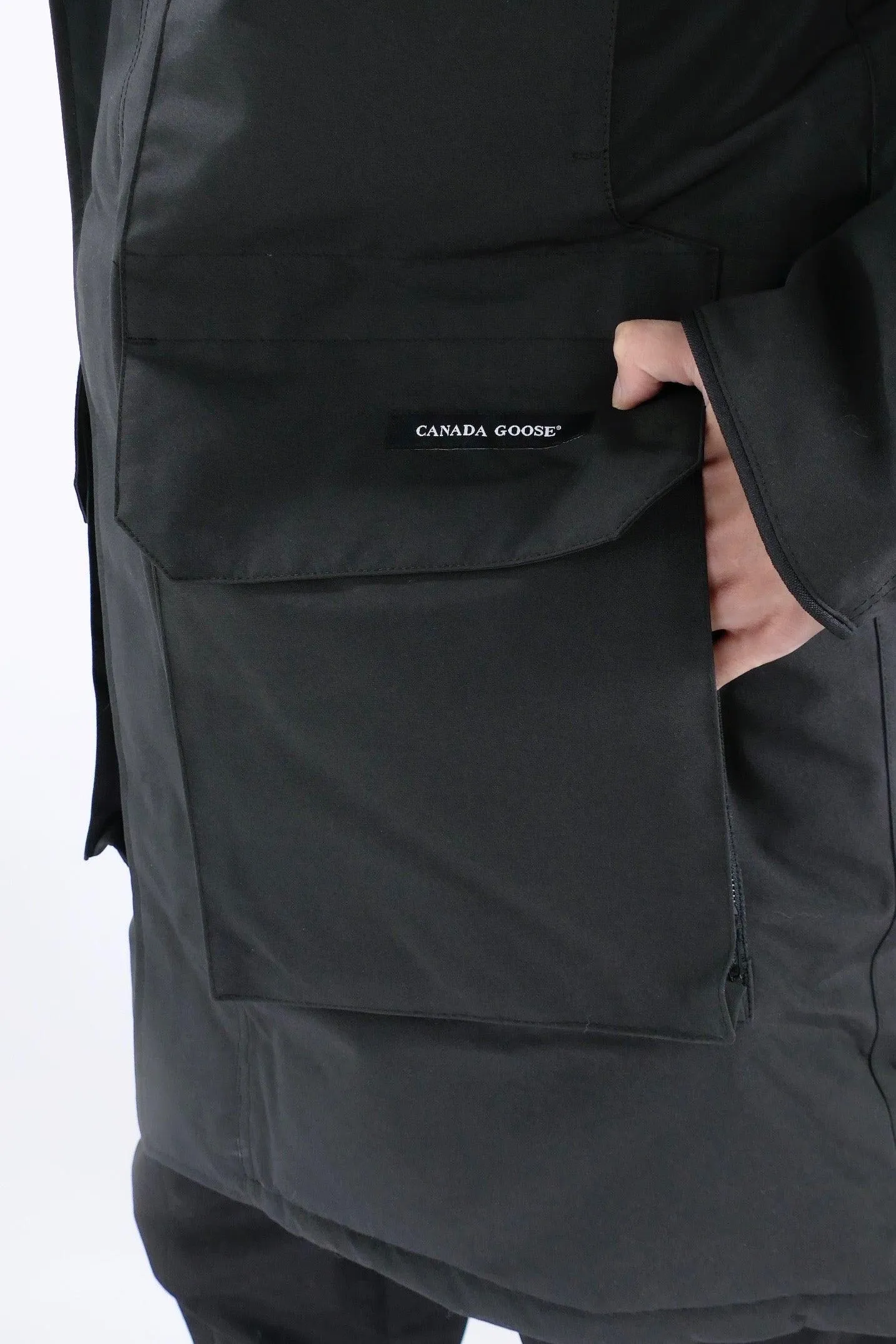 Mens Premium Black Citadel Down Parka - Canada Goose