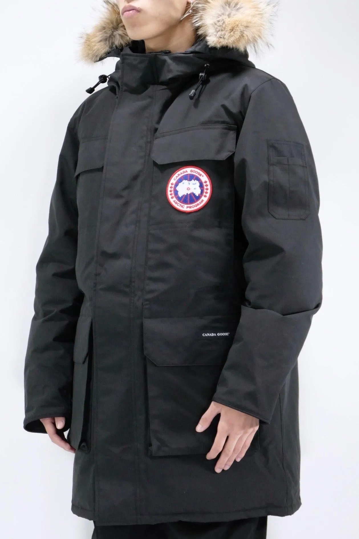 Mens Premium Black Citadel Down Parka - Canada Goose