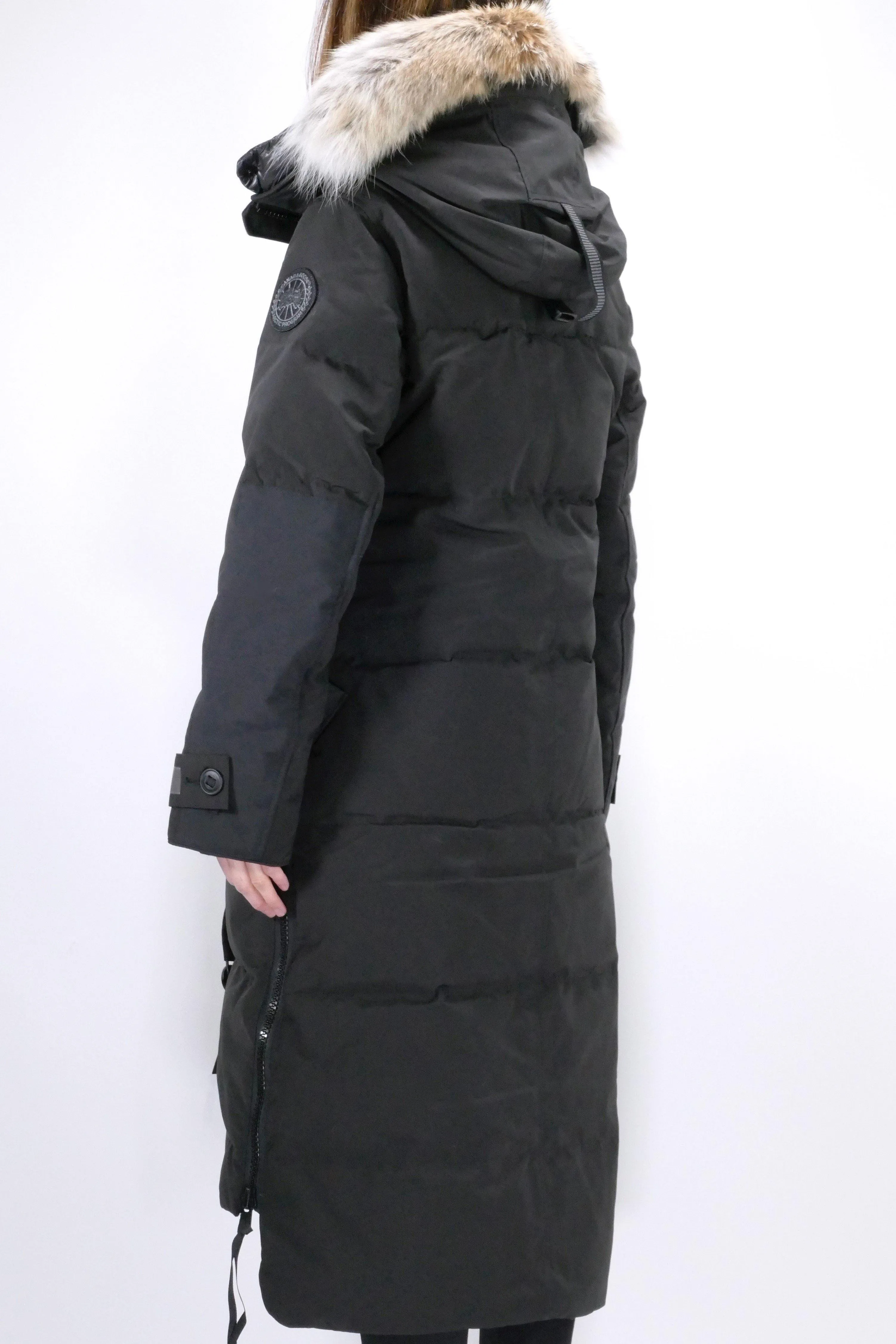 Womens Black Canada Goose Aldridge Parka - Black Label Collection