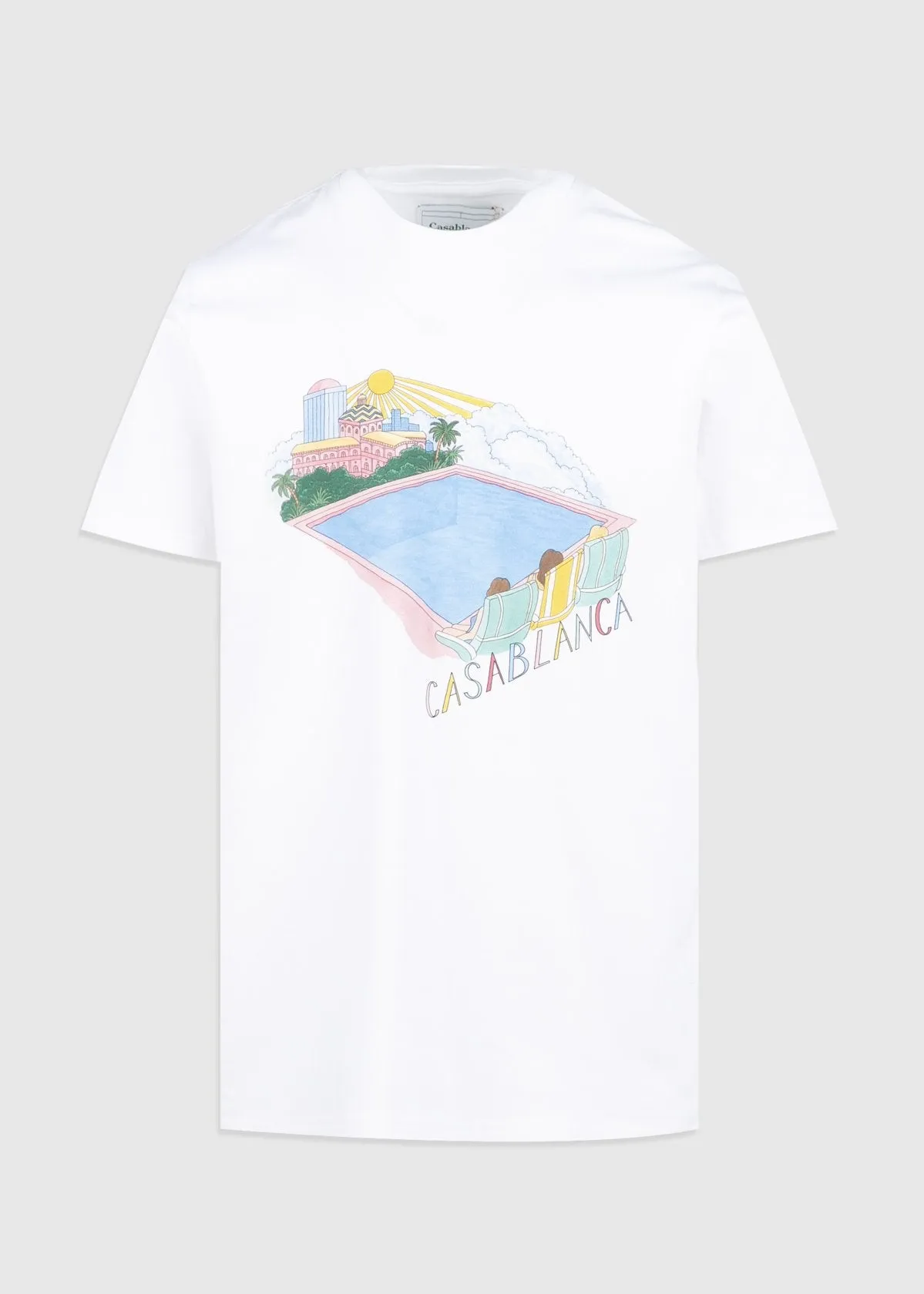 CASABLANCA: POOL TEE [WHITE]