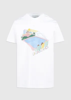 CASABLANCA: POOL TEE [WHITE]