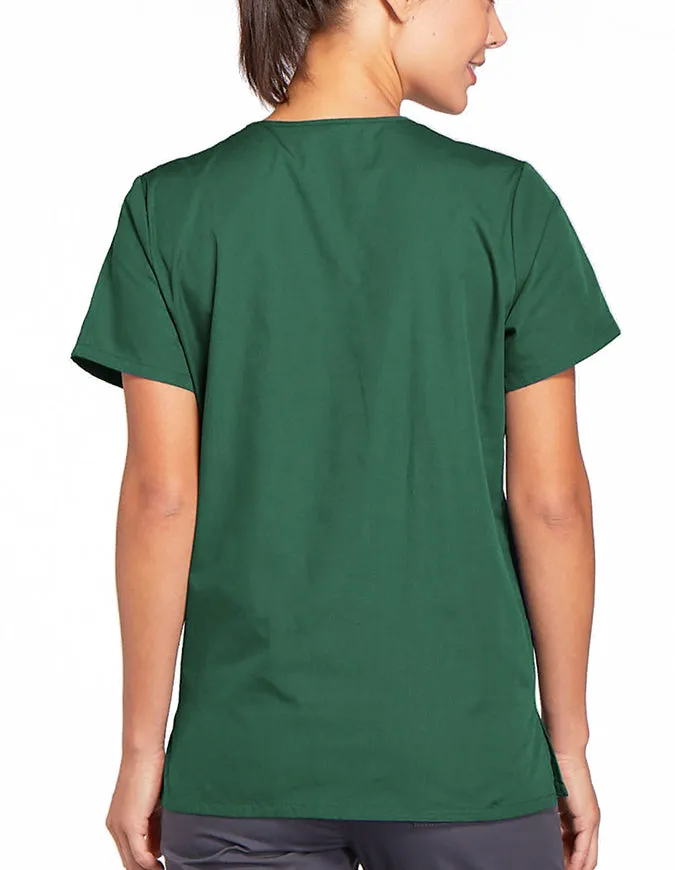 Cherokee Workwear 26.5 Inch Women's Snap Front Scrub Top