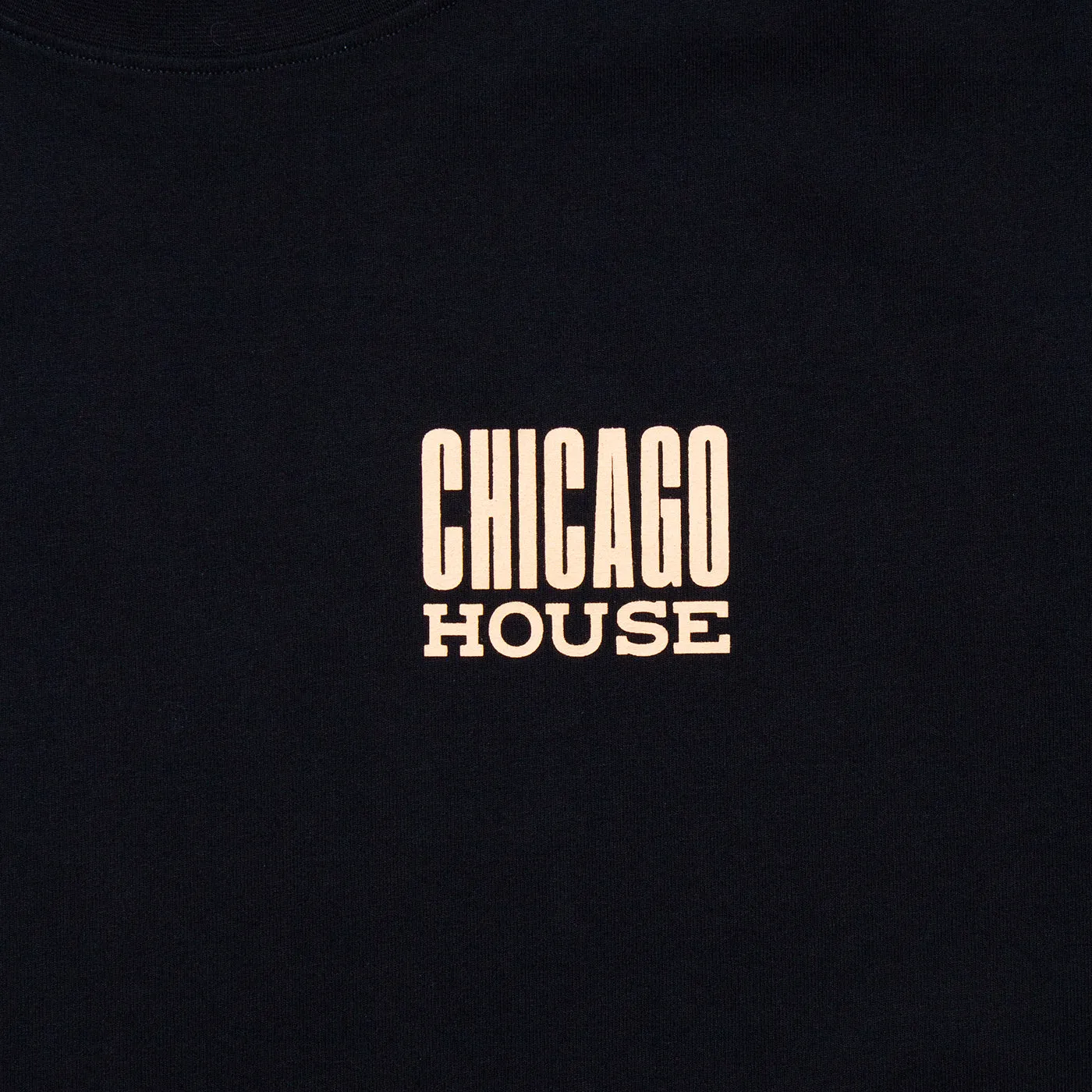 Chicago House Back Print - Hood - Black