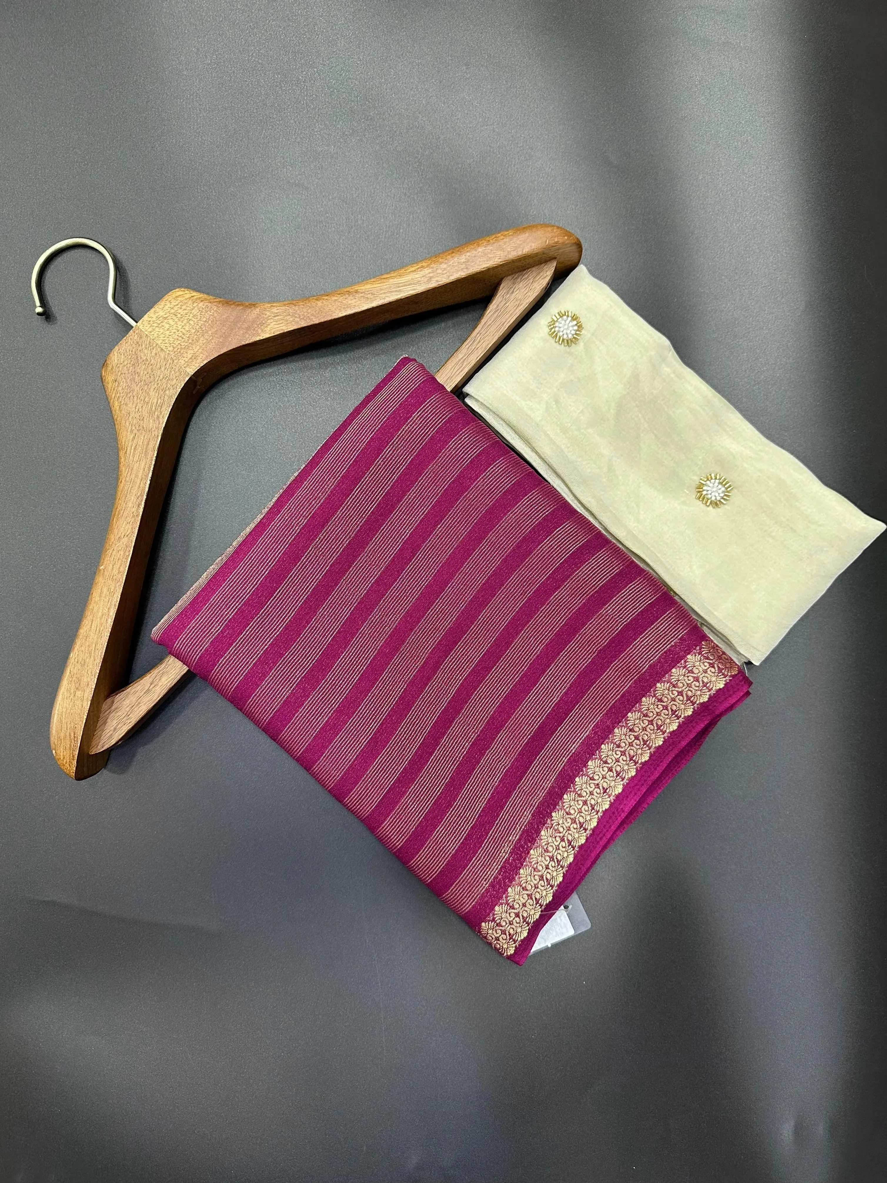 Chiffon Banarasi  Saree For Women