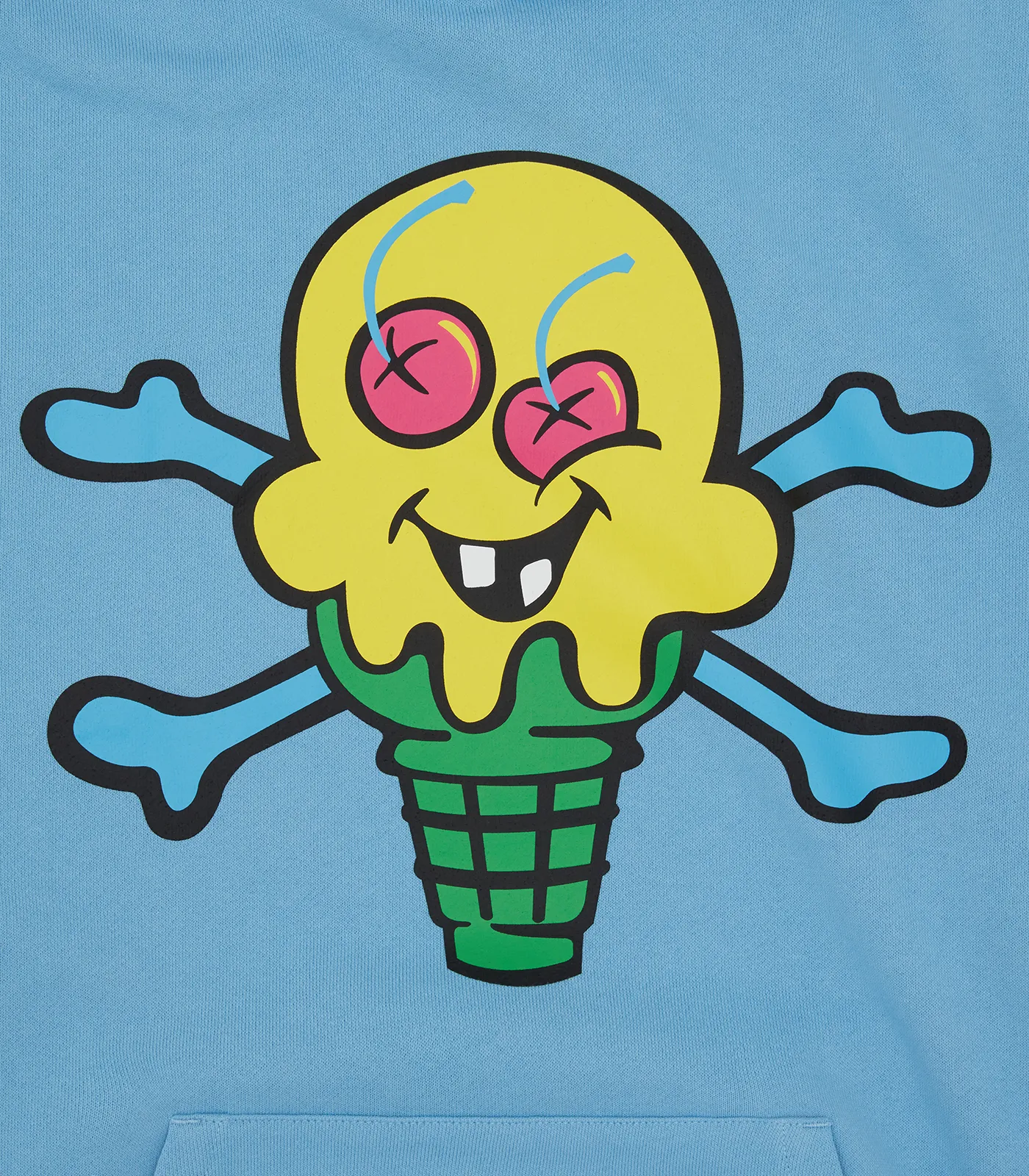 CONES & BONES POPOVER HOOD - BLUE