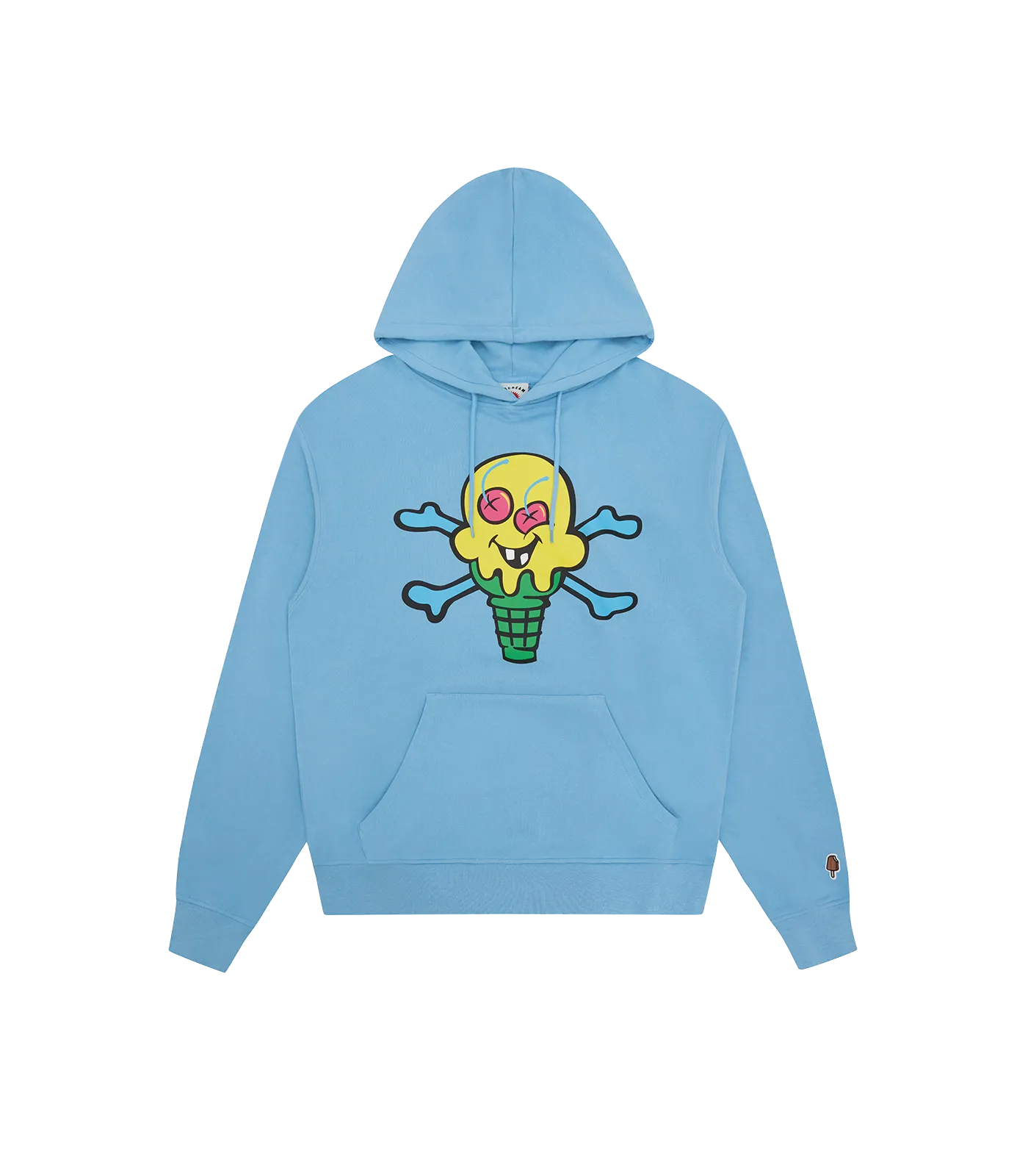 CONES & BONES POPOVER HOOD - BLUE