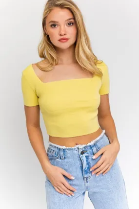Criss Cross Back Knit Top