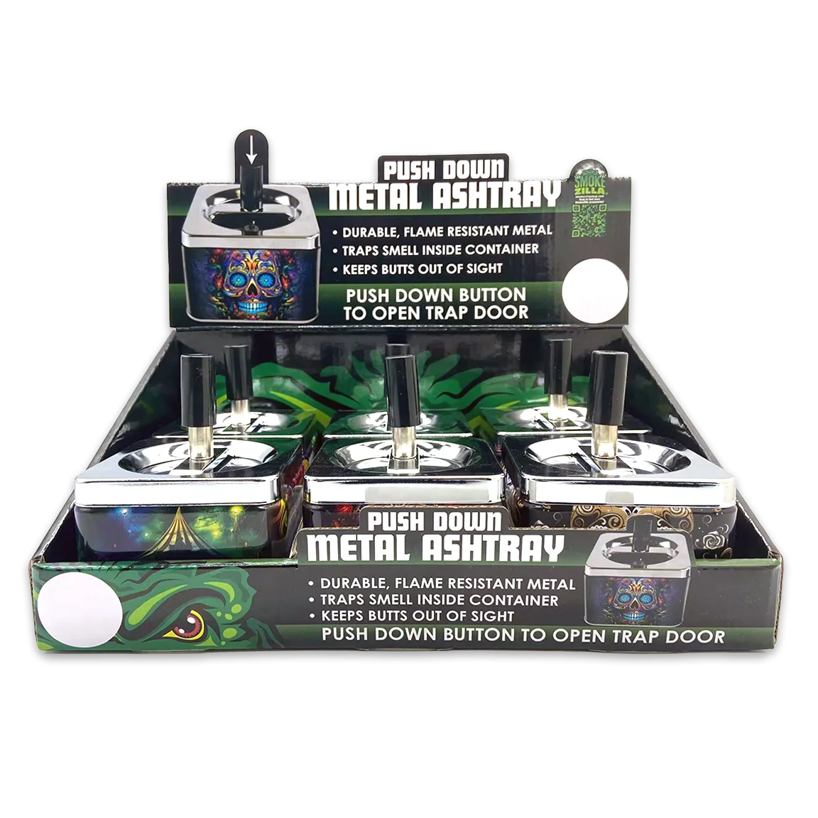 Curated Smokezilla Top Sellers Assorted Smoking Accessories Floor Display 088547