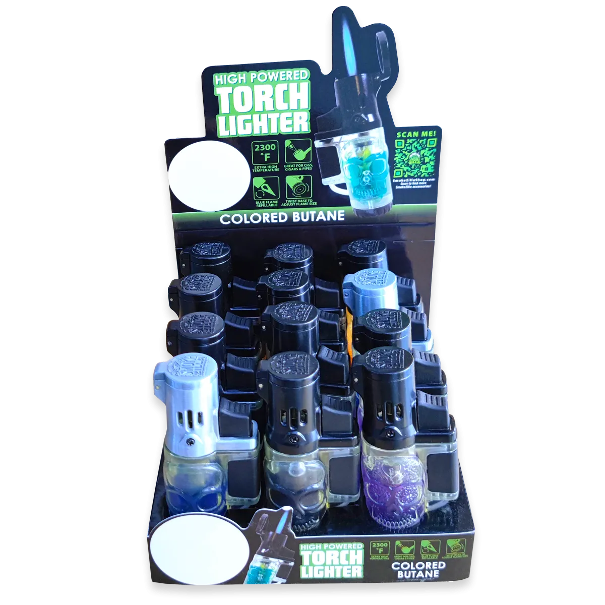 Curated Smokezilla Top Sellers Assorted Smoking Accessories Floor Display 088547