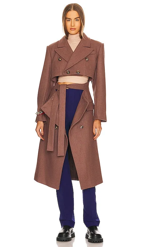 EAVES Barat Coat in Mauve