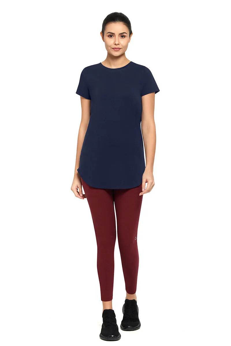 Essential Long Length Tee - Midnight