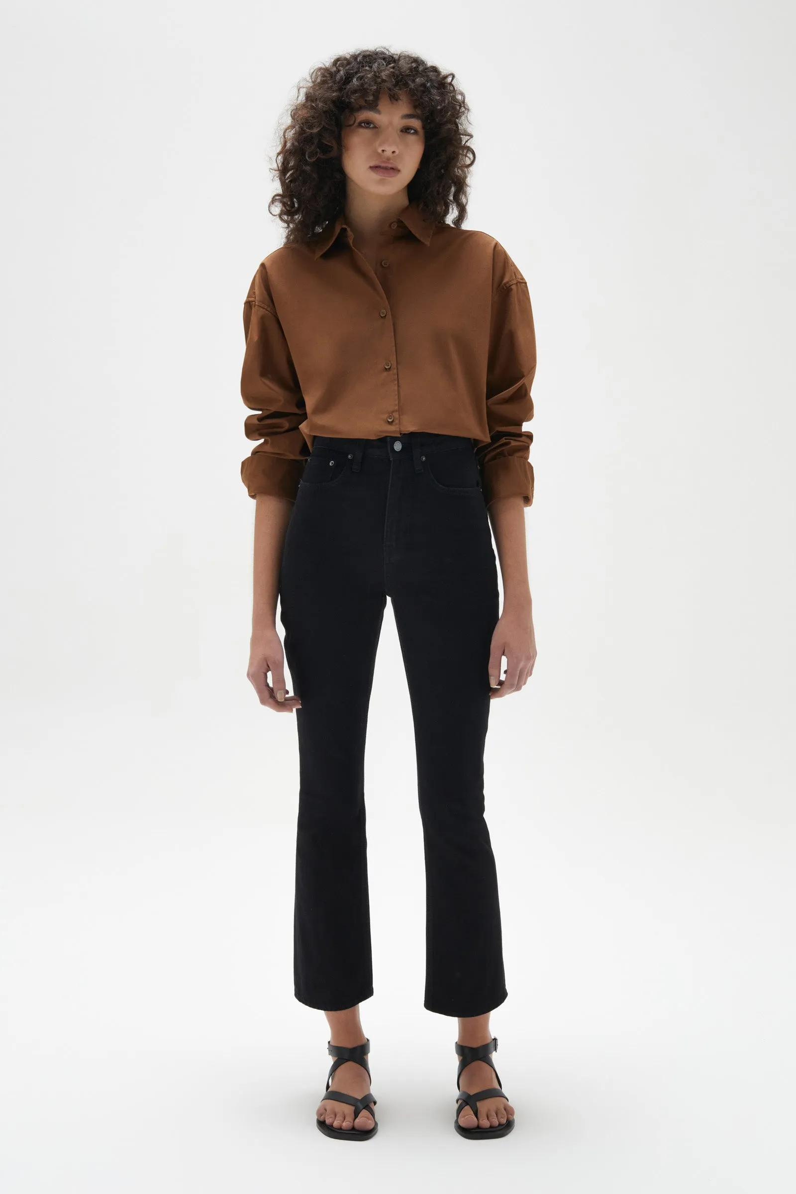 Everyday Poplin Shirt Burnt Ochre