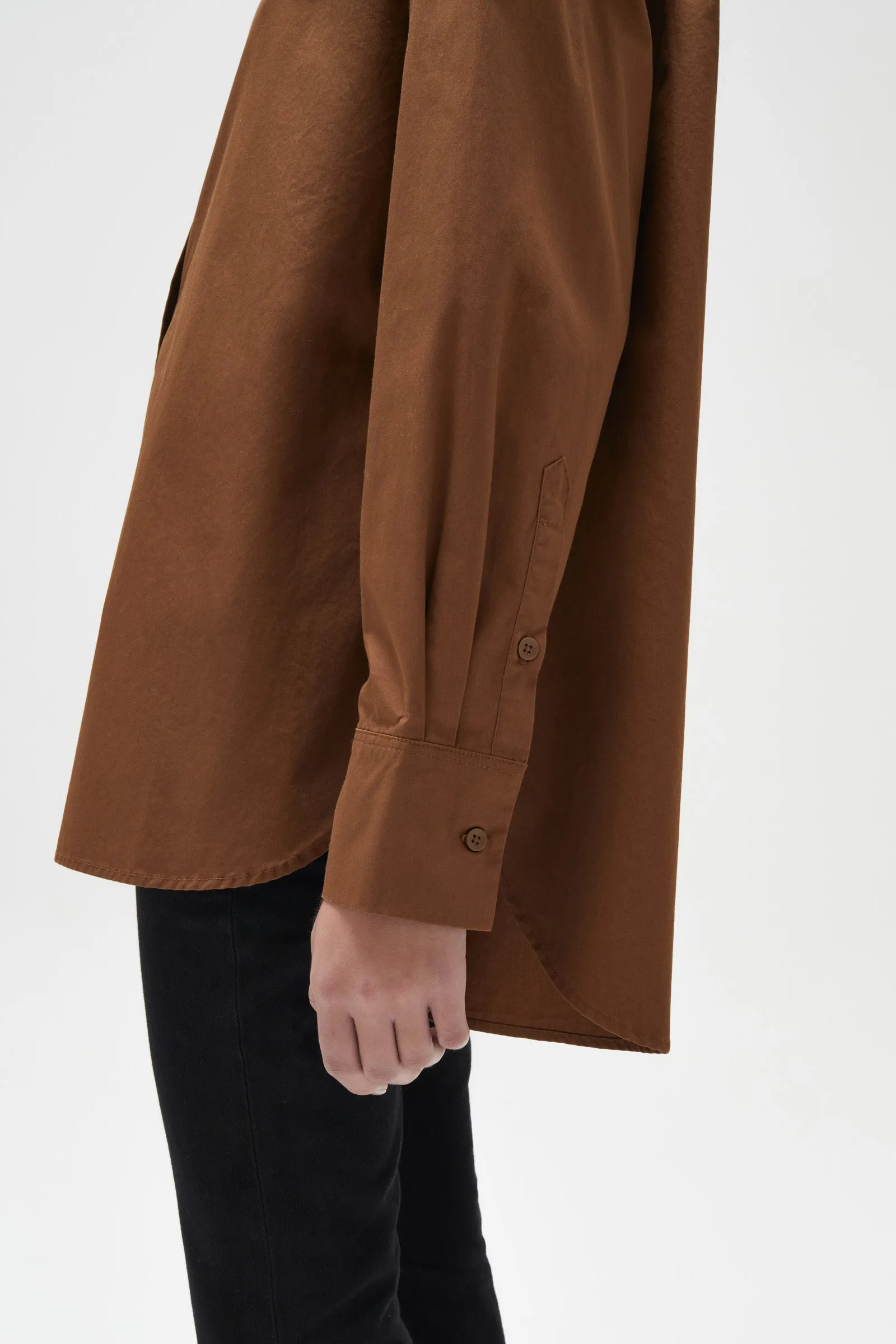 Everyday Poplin Shirt Burnt Ochre