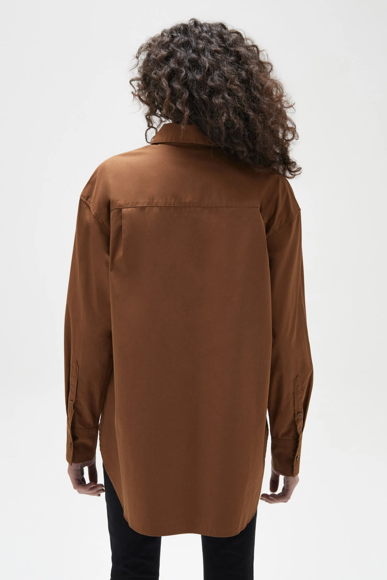 Everyday Poplin Shirt Burnt Ochre