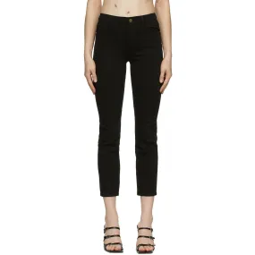 Frame Black 'Le High Straight' Jeans