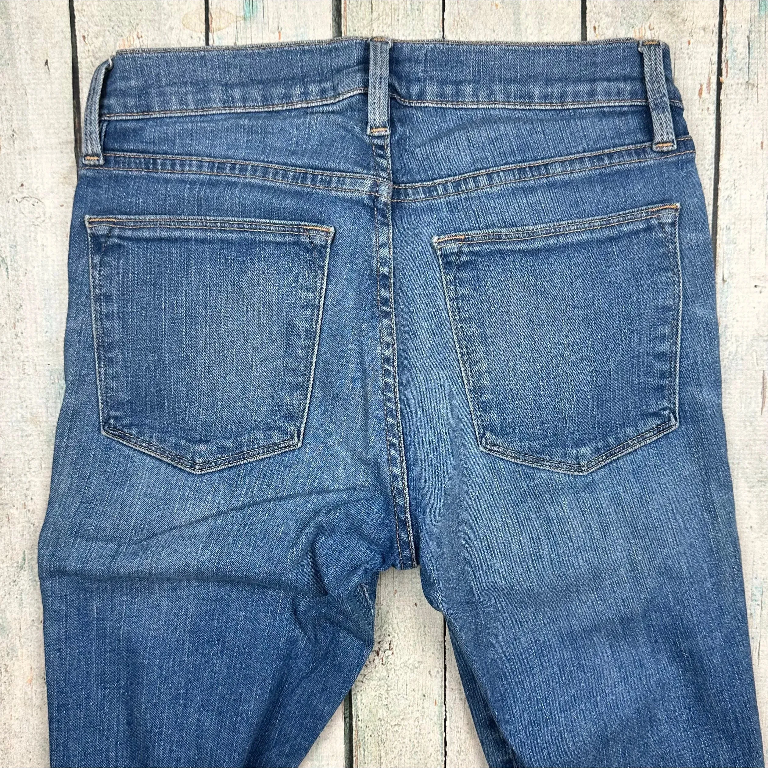 Frame Denim 'Le High Skinny' Busted Knee Jeans -Size 26 or 8AU
