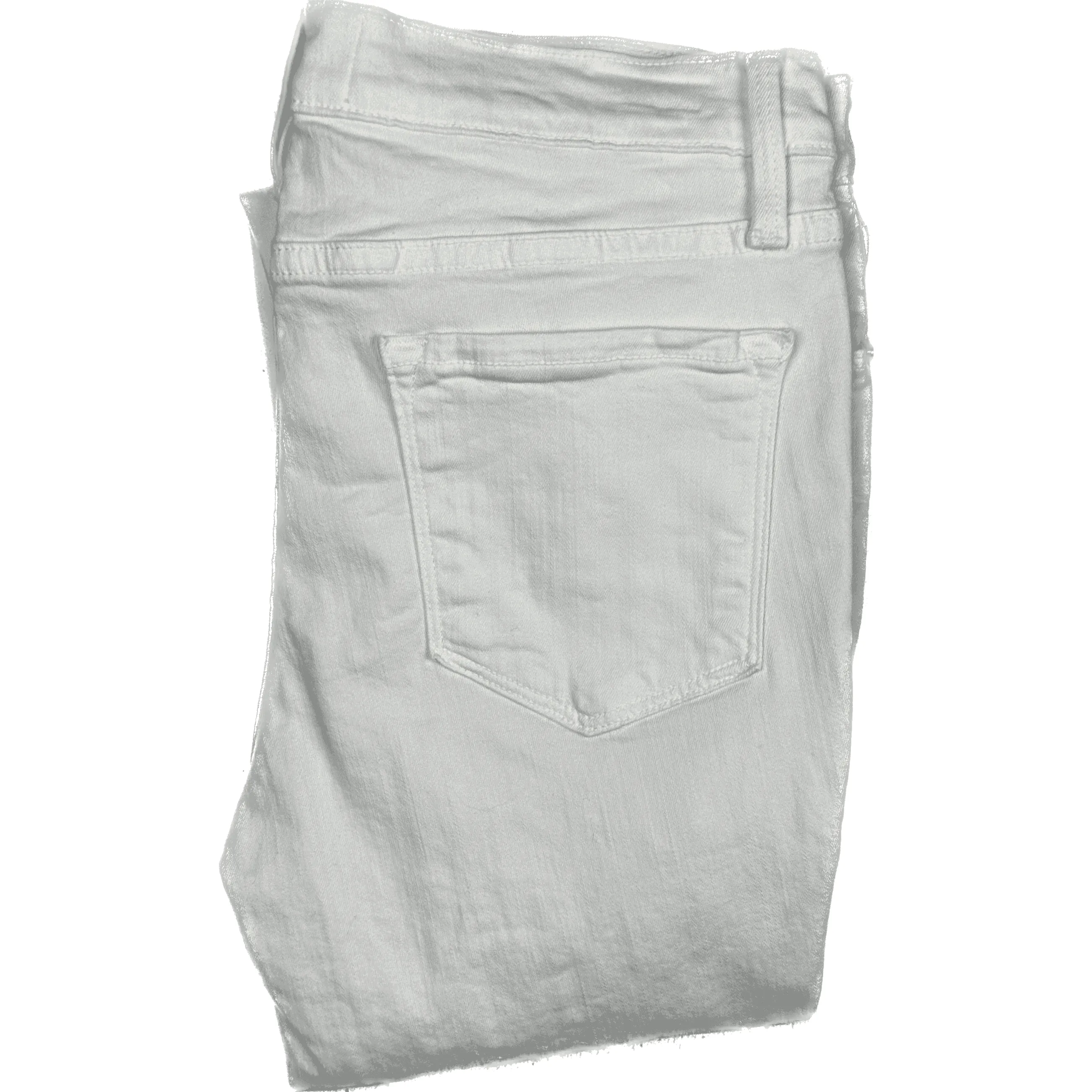 Frame Denim 'Le Skinny de Jeanne' White Busted Front Jeans -Size 29