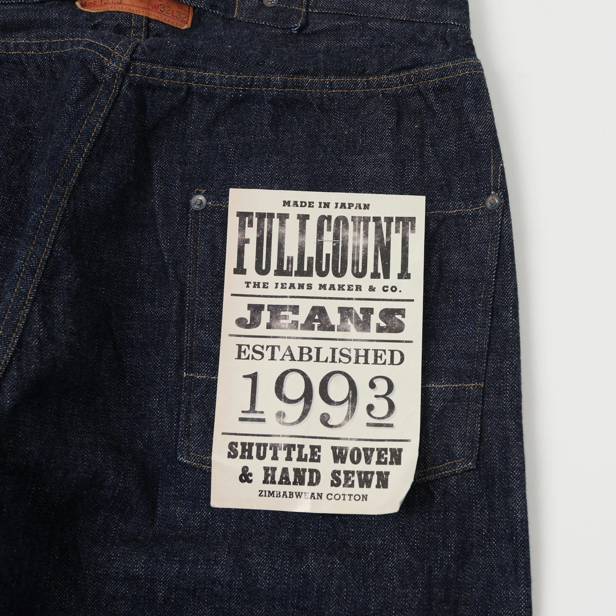 Full Count 1373W 13.7oz Wide Straight Jean - One Wash