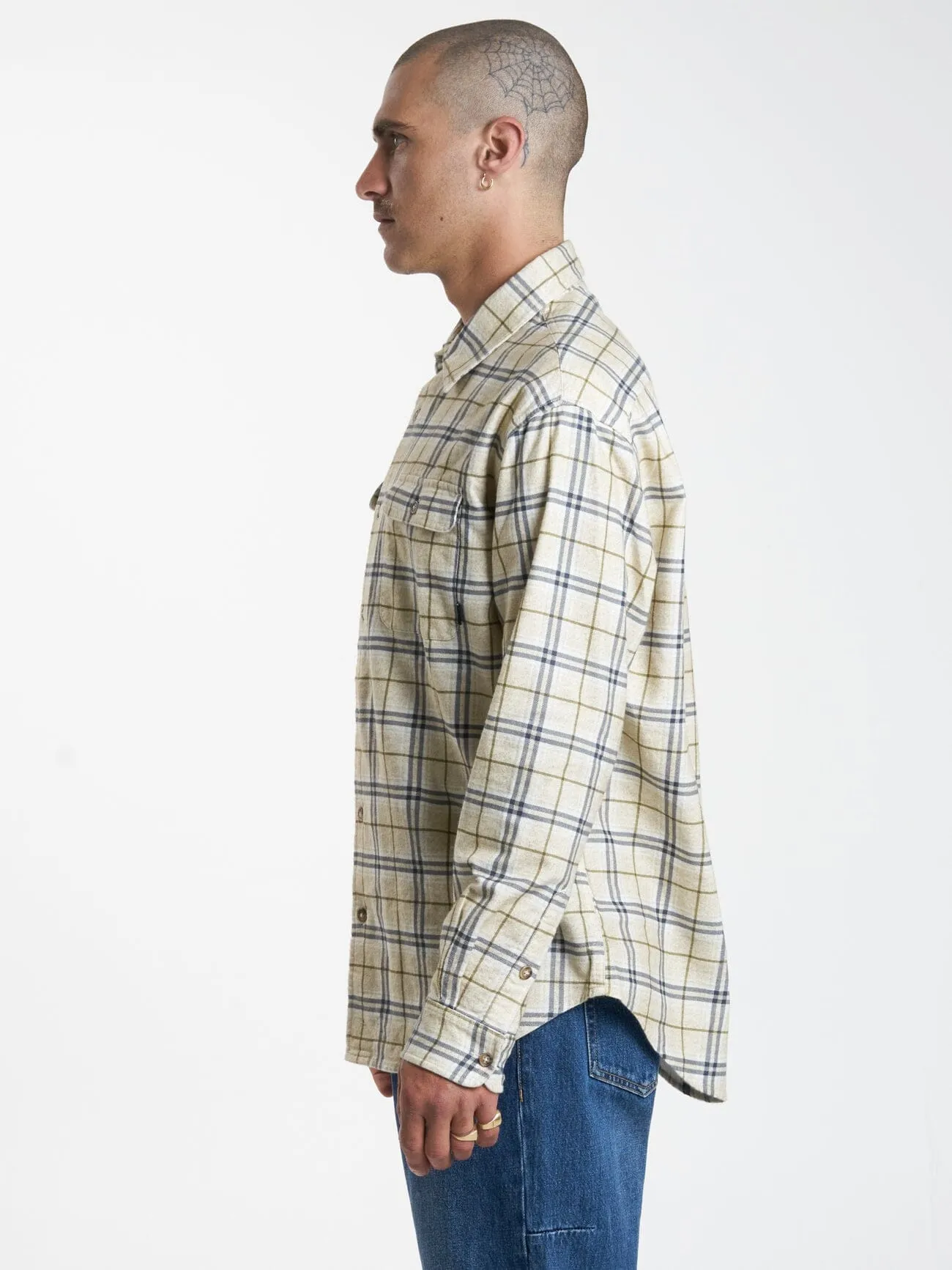 Genuine Oversized Flannel Shirt - Unbleached