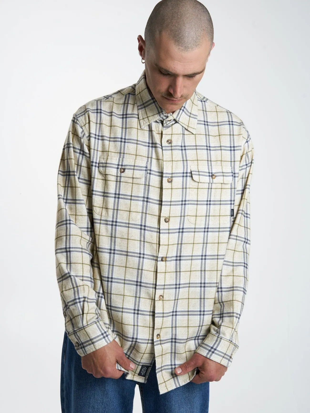 Genuine Oversized Flannel Shirt - Unbleached