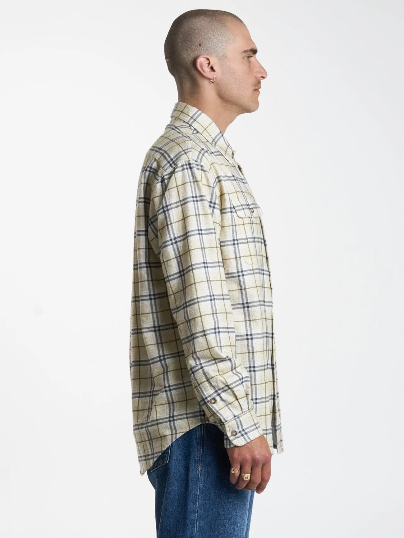 Genuine Oversized Flannel Shirt - Unbleached