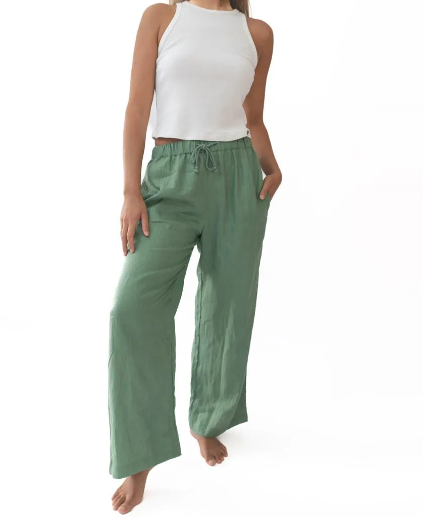 Gigi Linen Pant | Fern