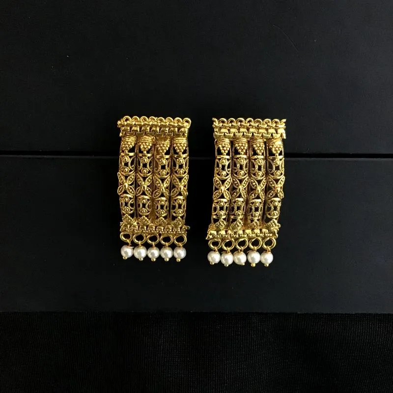 Gold Polish Round Necklace Set 3657-35925