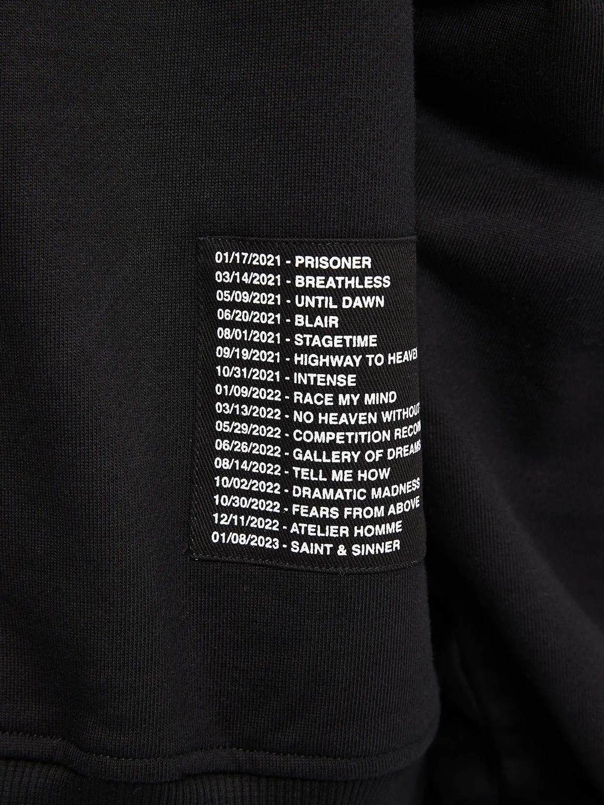 HOODIE OFFICIAL UNIFORM - BLACK/WHITE