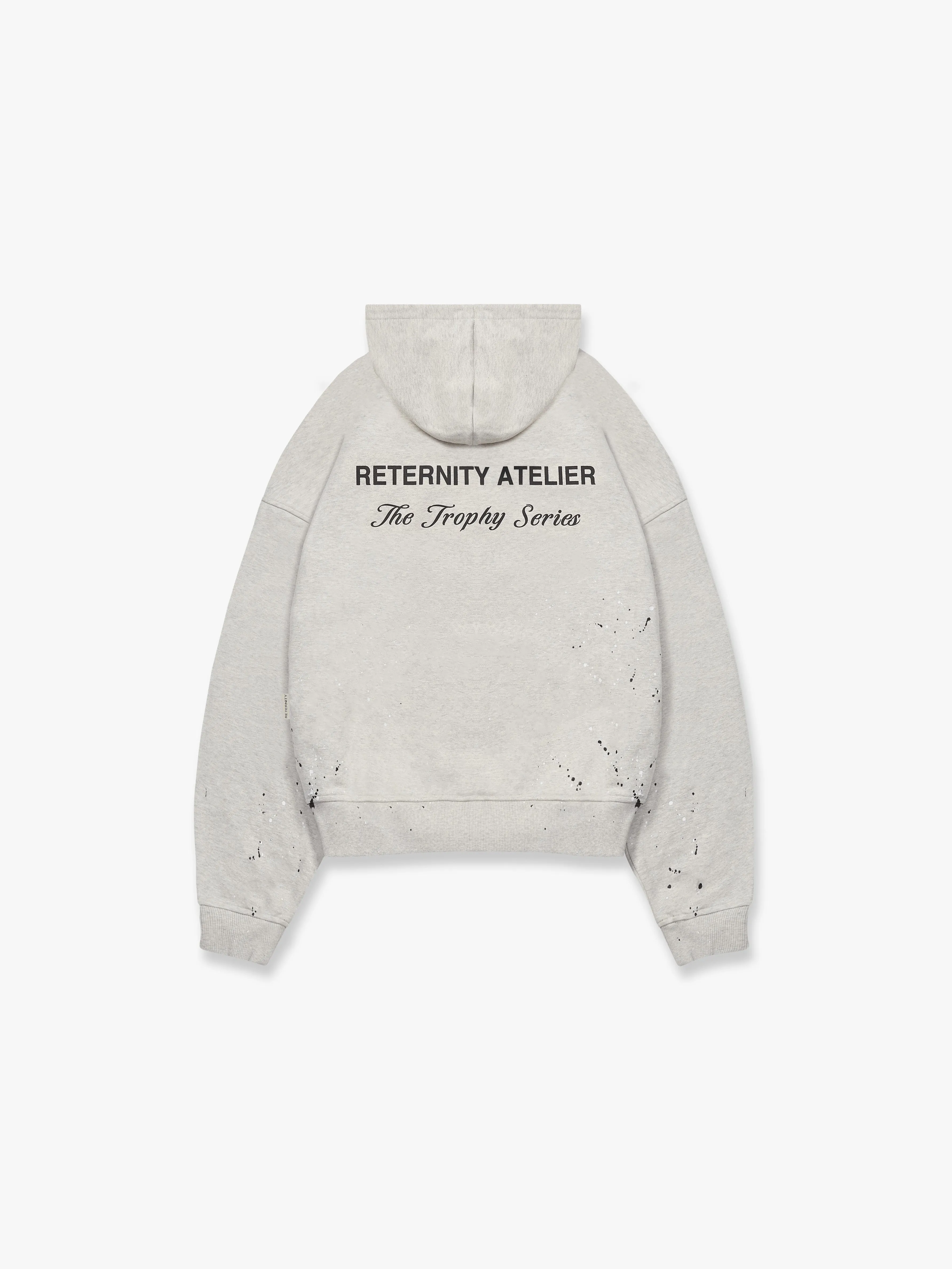 HOODIE SPLATTER EFFECTS - MELANGE GREY