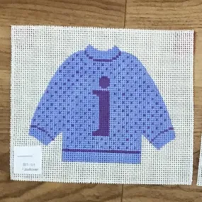 I Pullover Sweater Needlepoint Canvas