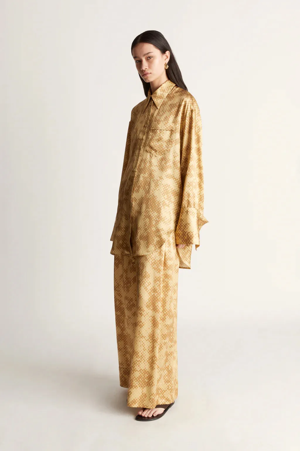 Lee Mathews Nichhia Shirt in Honeycomb Yellow