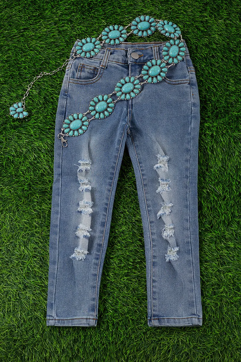 Light blue ripped  skinny jeans. png25113066-amy