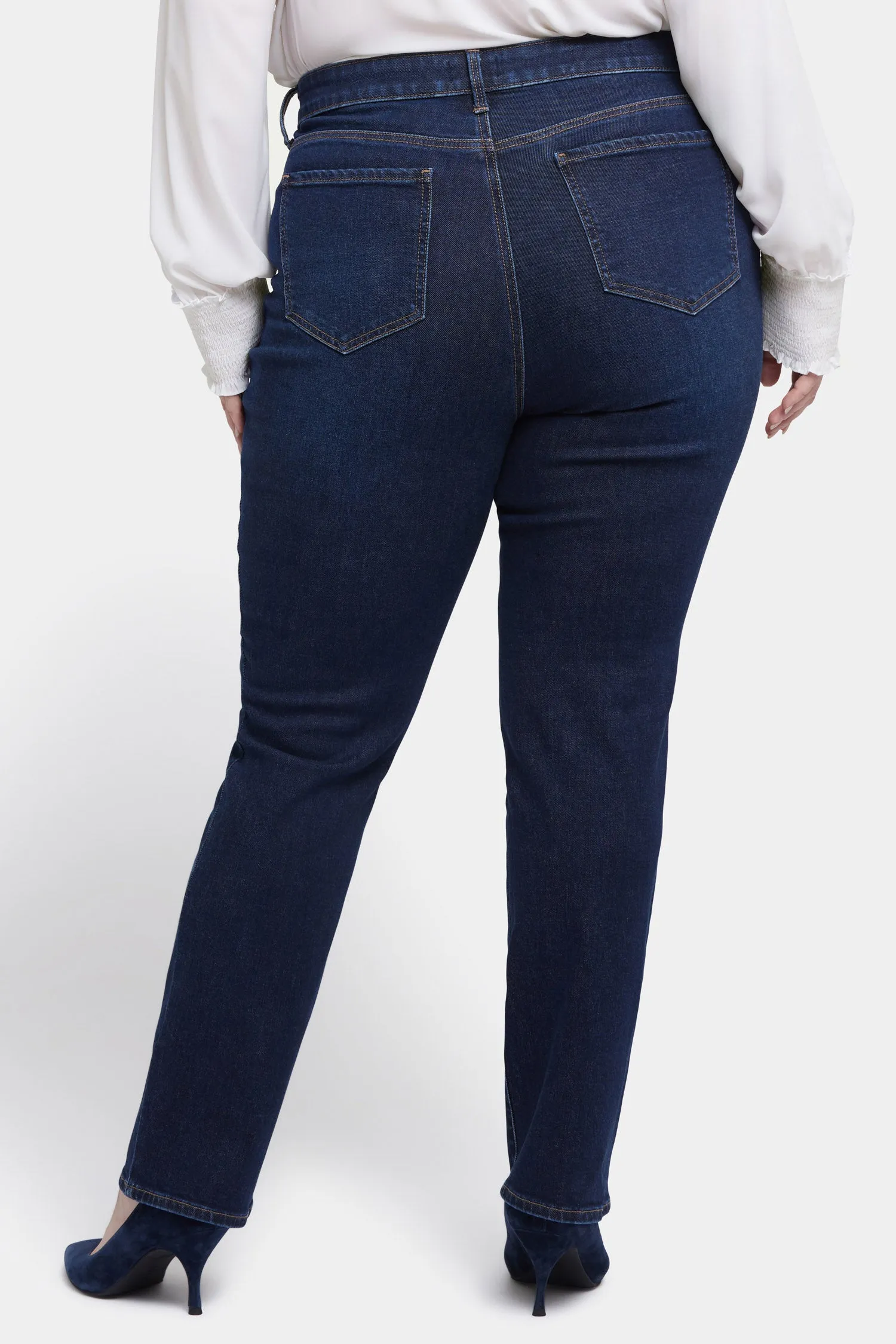 Marilyn Straight Jeans In Plus Size - River Bridge