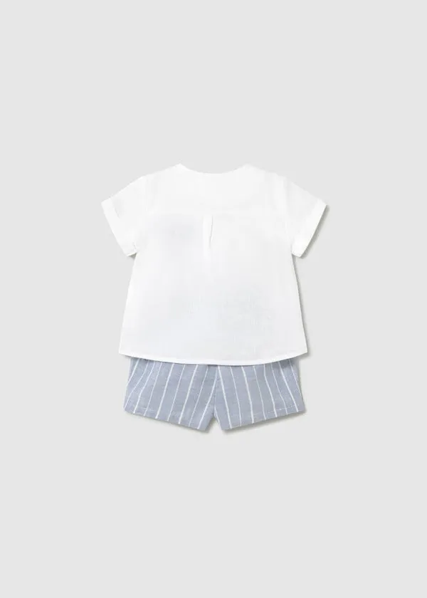 Mayoral Baby Boy 2 Piece Short Set   1211-60   Bco-Rivier